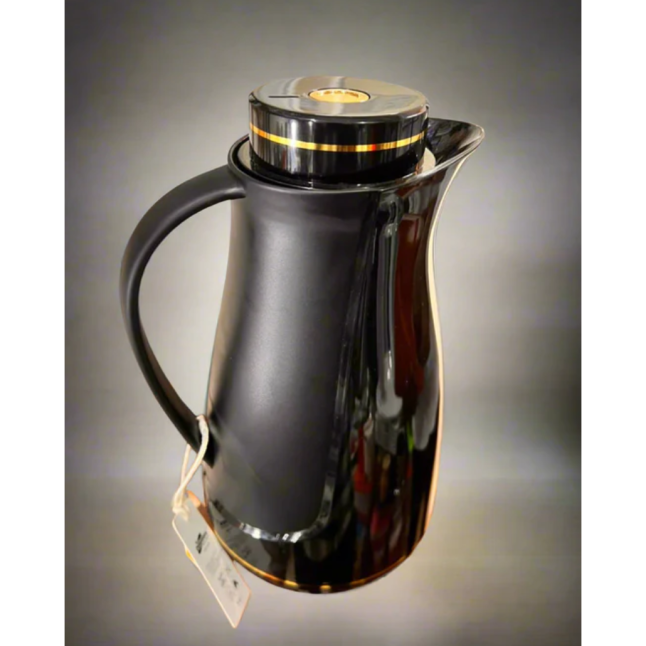 ELEGANT 2 LITER THERAMAL CARAFE WITH GOLD ACCIDENT