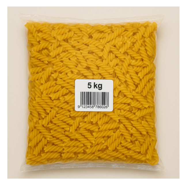 BULK FUSILLI PASTA PREMIUM QUALITY SPIRAL PASTA BAG 5KG