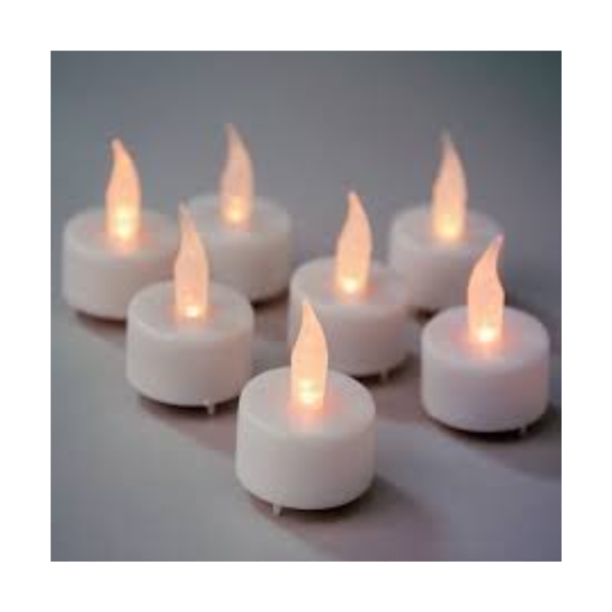 BATTERY TEA LIGHT SMALL CANDLES 24PCS IN BOX