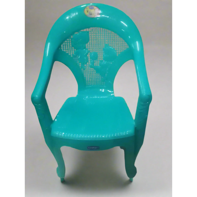TEAL PLASTIC CHAIR PERFECT FOR KIDS
