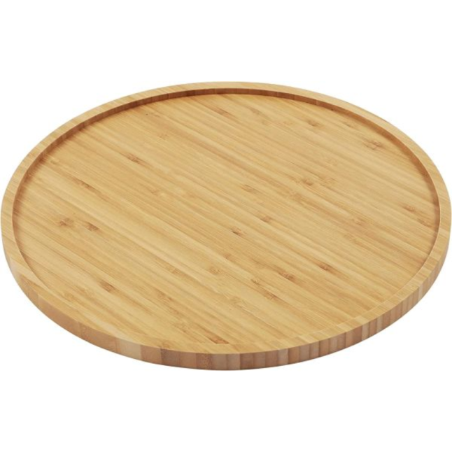 ROUND BAMBOO SERVING TRAY