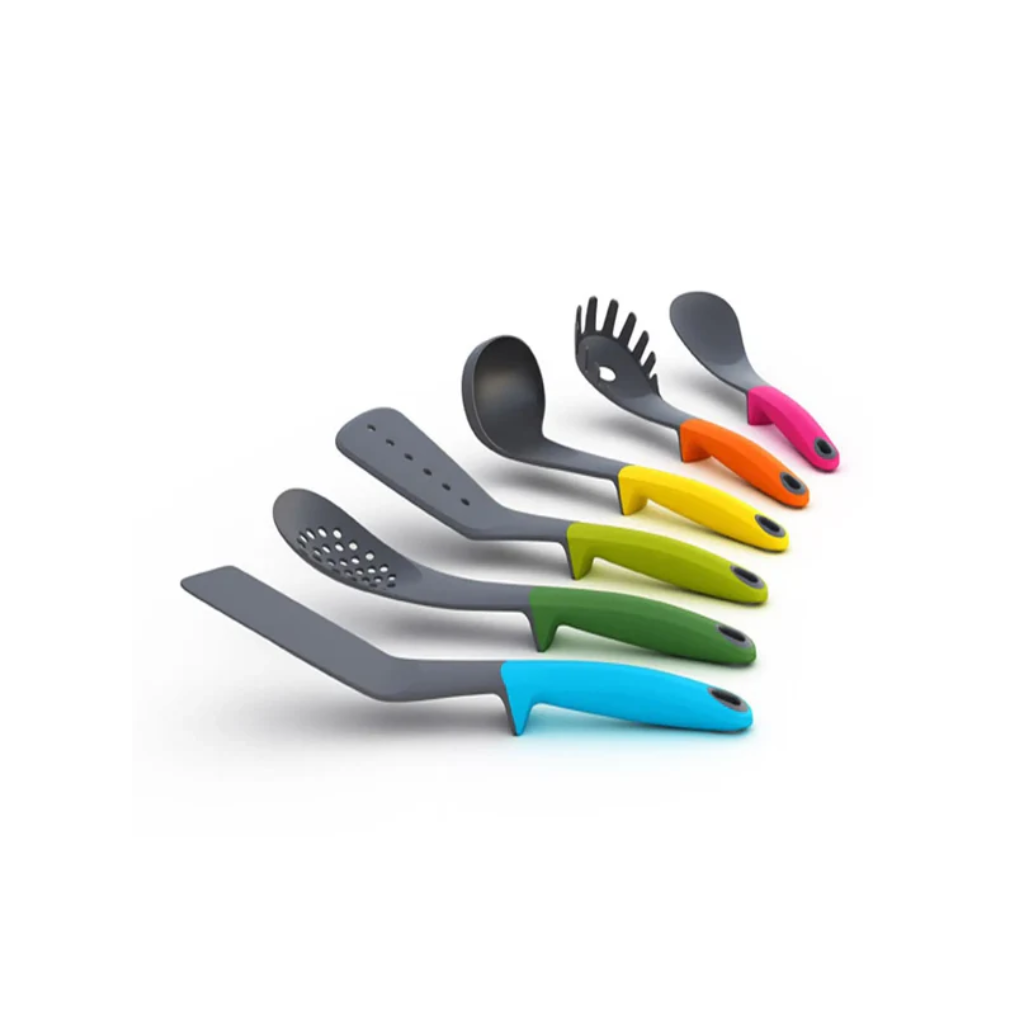 KITCHEN PLASTIC COLOR TOOLS SET /6PCS