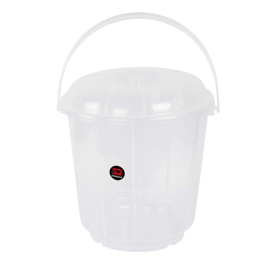 TRANSPARENT PLASTIC BUCKET 20L