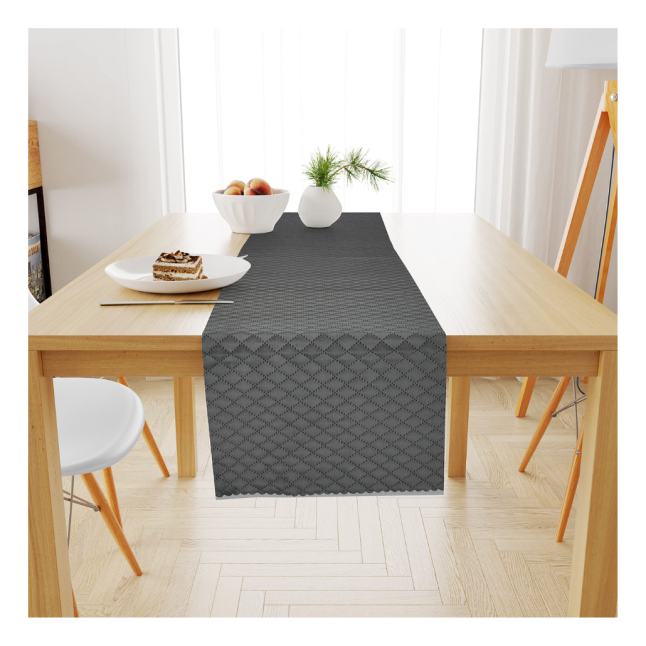 TABLE RUNNERS GREY TABLE OF 6 SEAT