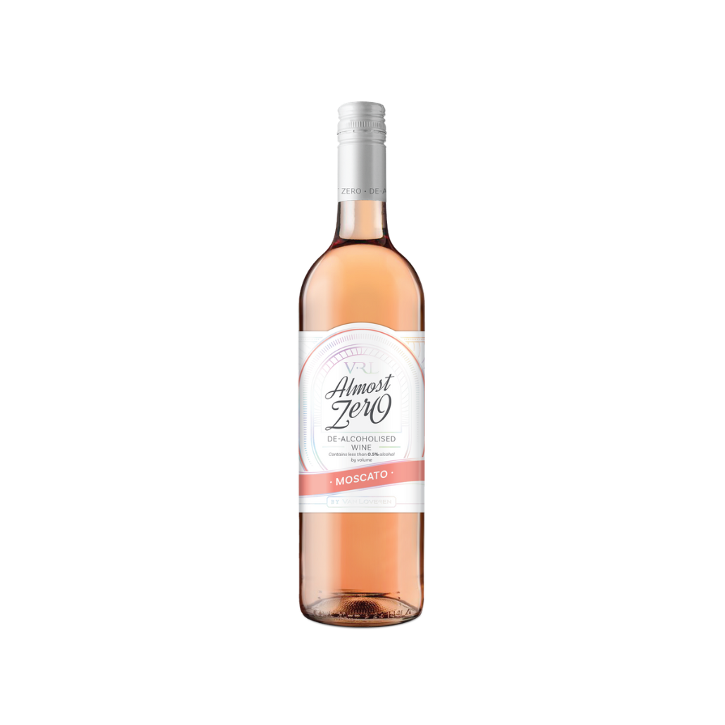 ALMOST ZERO MOSCATO RAVISHING ROSENE NON-ALCOHOLIC WINE 750MLL