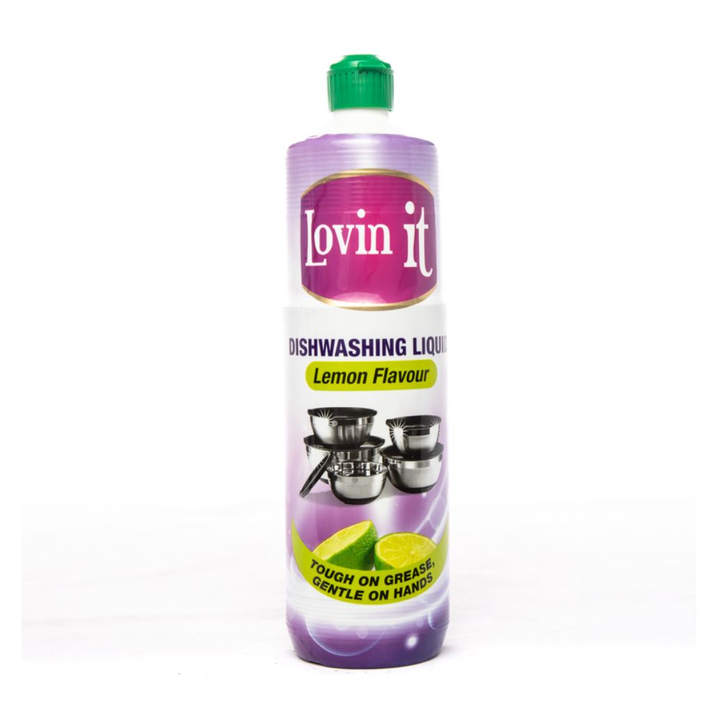 LOVIN IT DISHWASHING LIQUID SOAP, LEMON FLAVOUR 1L