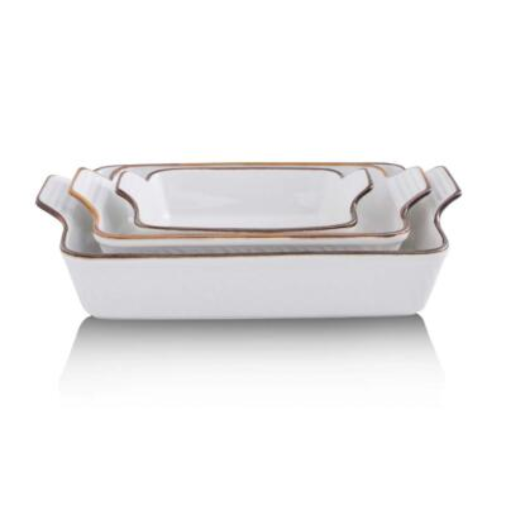 koov cookware SET OF KOOV CERAMIC CASSEROLE DISH WITH LID