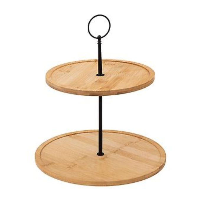 SECRET GOURMET GEOMHYGGE 2-TIER SERVING PLATTER STAND