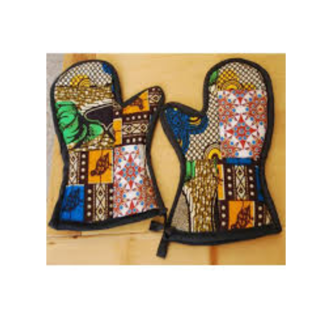 KITENGE PATCHWORK OVEN GLOVES PAIR