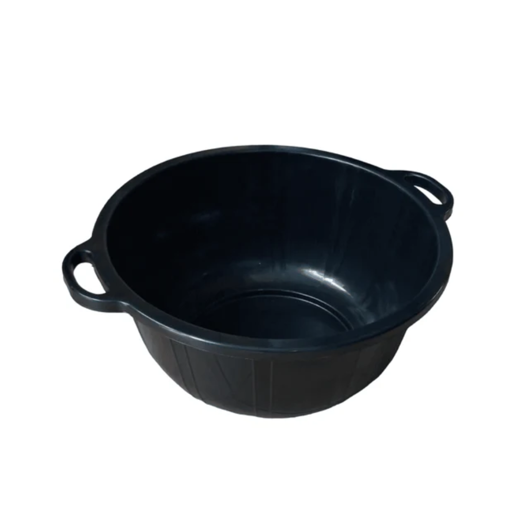 BLACK PLASTIC BASIN