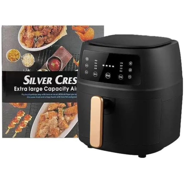 SILVER CREST EXTRA LARGE CAPACITY AIR FRYER 2400W 8L