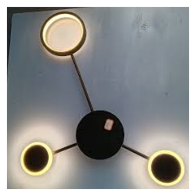 MODERN WALL MOUNTED SLEEK TRIPLE CIRCULAR DESIGN