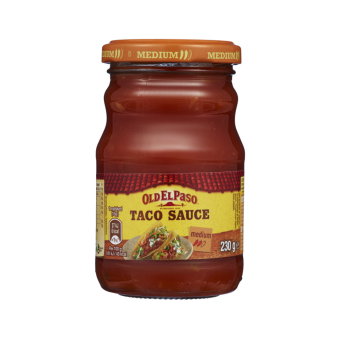 SPAR TACO SAUCE MEDIUM 2900G