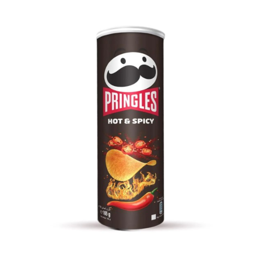 PRINGLES HOT N SPICY 165G