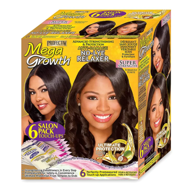 MEGA GROWTH CREAM RELAXER NO LYE, SUPER STRENGTH RELAXER