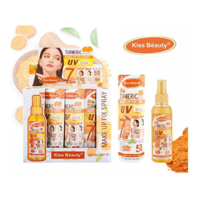 kiss beauty turmeric makeup fix spray