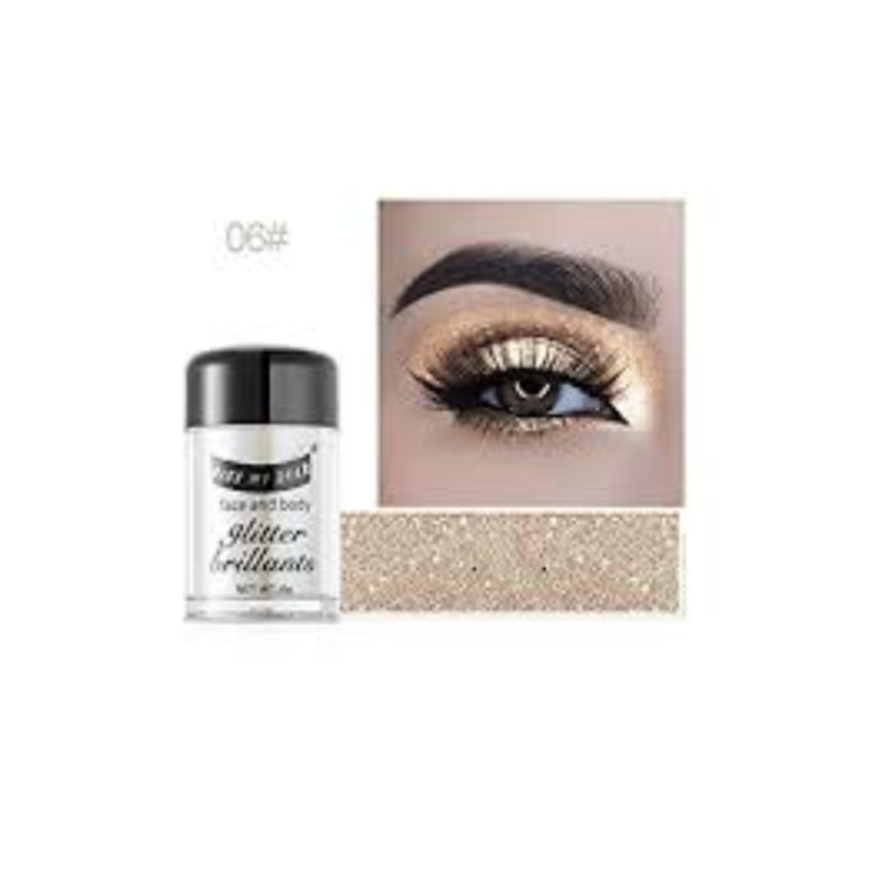 KISS MY DEAR FACE & BODY GLITTER BRILLIANTS SILVER 6G