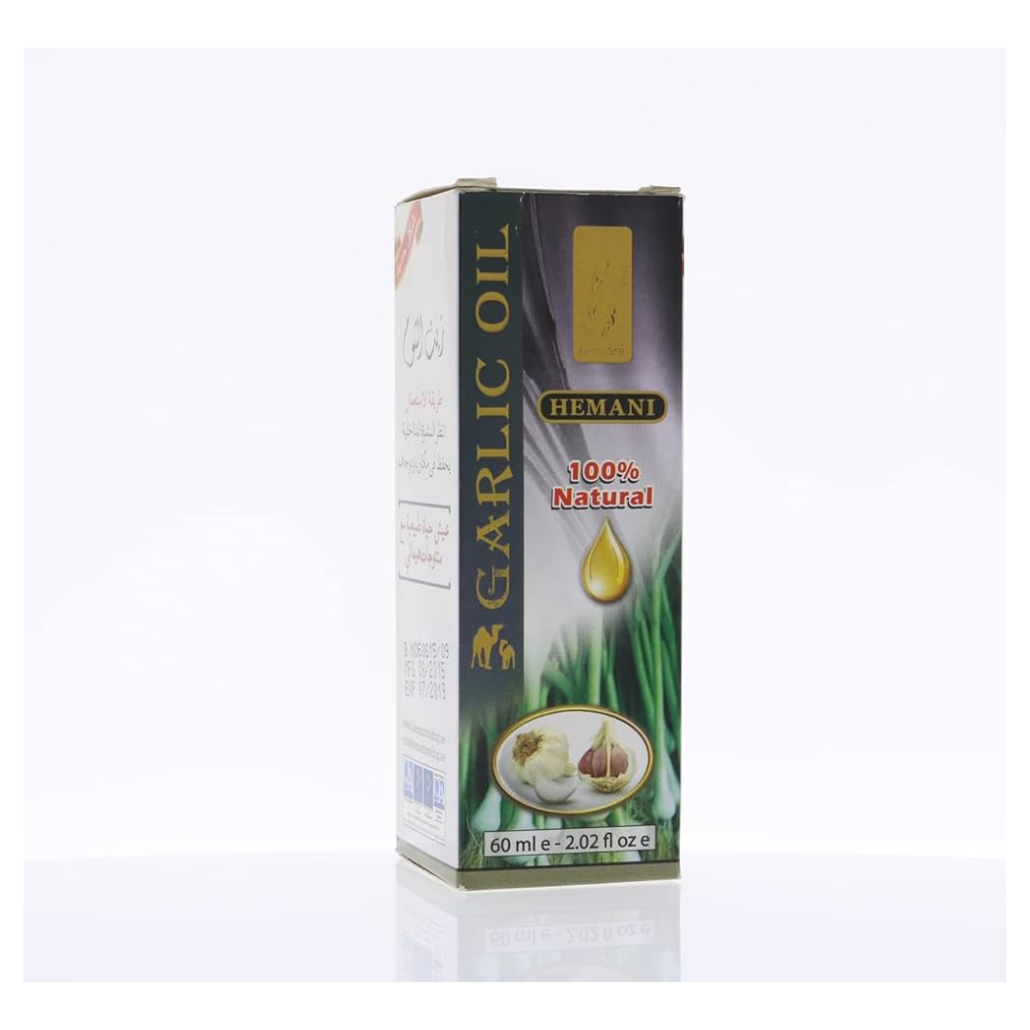 HEMANI 100% NATURAL GARLIC OIL 60ML