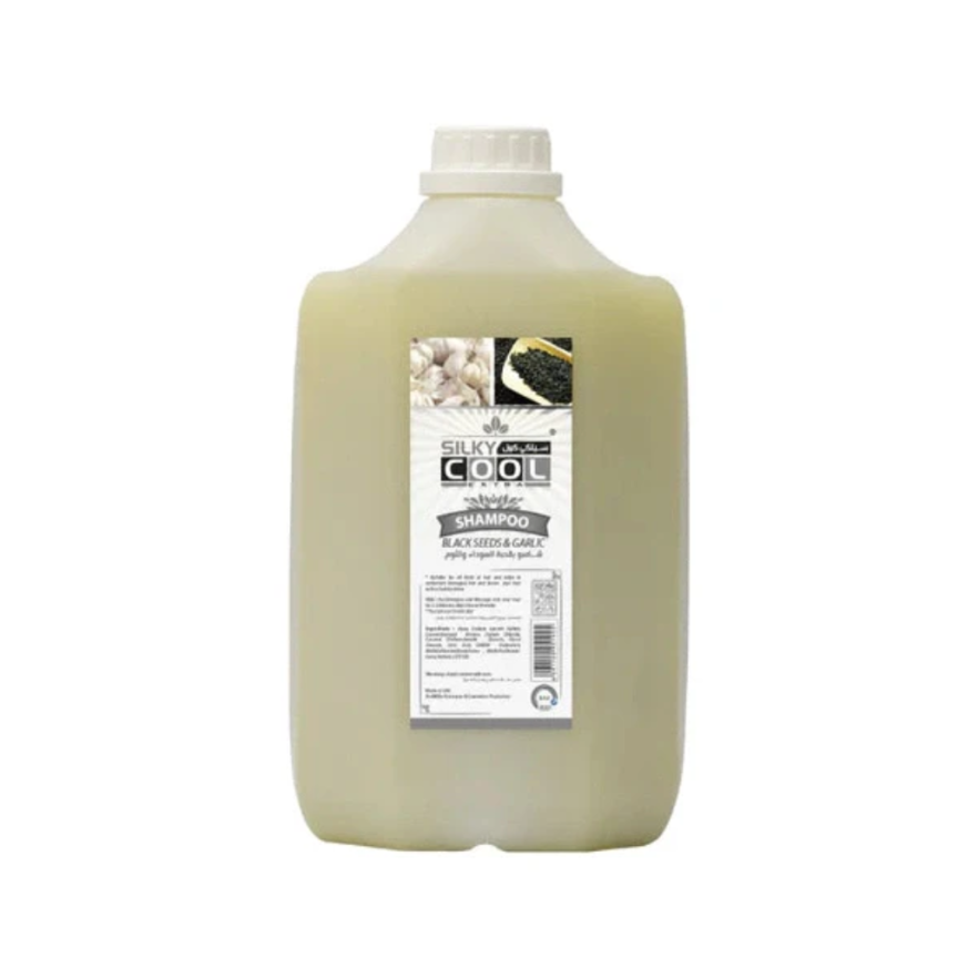 SILKY COOL SHAMPOO 5L- BLACK SEEDS AND GARLIC-MILLIA COSMETICS