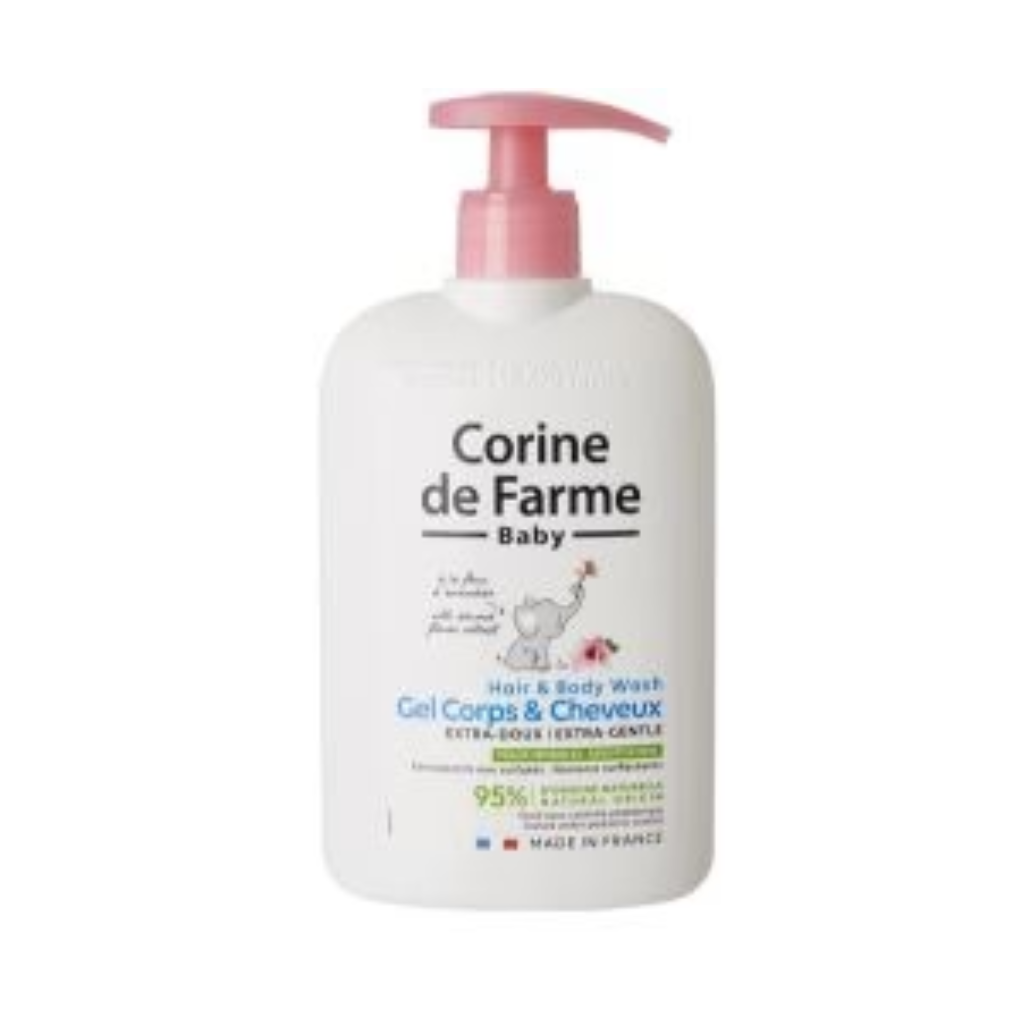 CORINE DE FARME BABY EXTRA GENTLE BABY HAIR & BODY WASH/500 ML