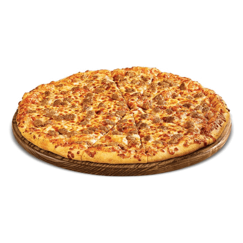 BBQ STEAK PIZZA MEDIUM (Beef, white Onions, BBQ Sauce & Cheese)