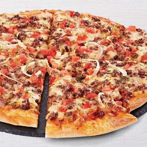 BOEREWORS PIZZA REGULAR
(Minced Borewores & Cheese)
