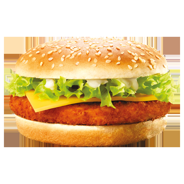 CHICKEN BURGER COMBO
(Fried Chicken Burger With Fries)