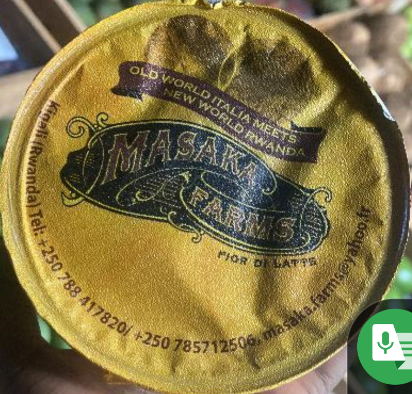 Green yogurt (250gm). Masaka brend