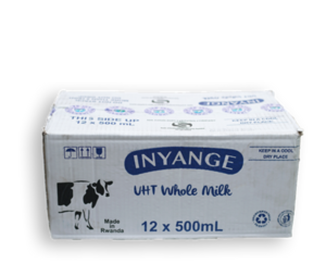 Inyange whole milk (carton of 12pcs (500gm)