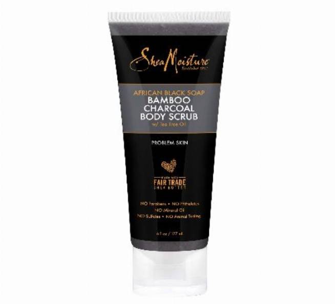 Shea moisturizer bamboo charcoal body scrub