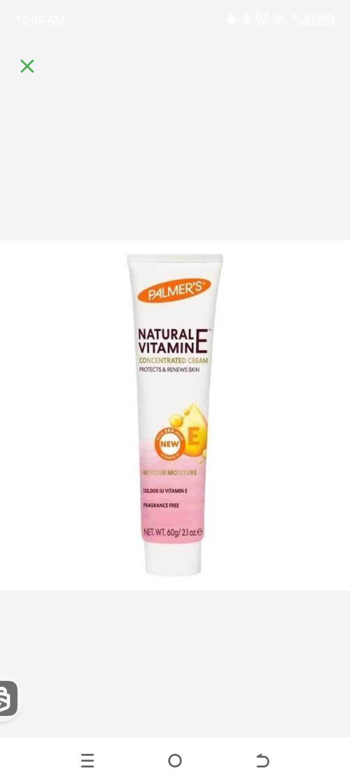 Palmers natural vita E cream