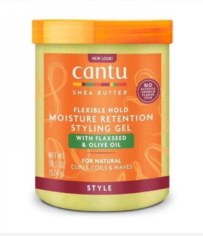 Cantu moisturizer retention styling gel with flaxseed olive oil