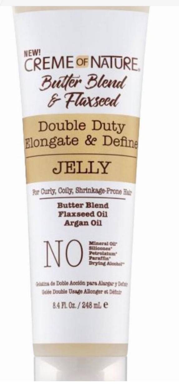 Creme of nature butter blend and flaxseed jelly