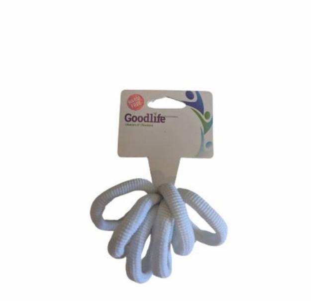 Private label elastic harm free white 10pk