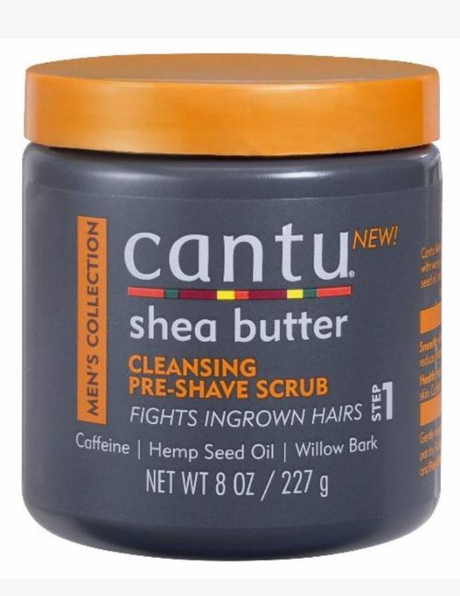 Cantu men she butter pre cleanser shave scrub