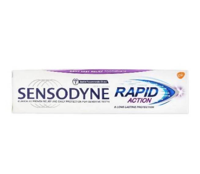 Sensodine rapid action toothpaste