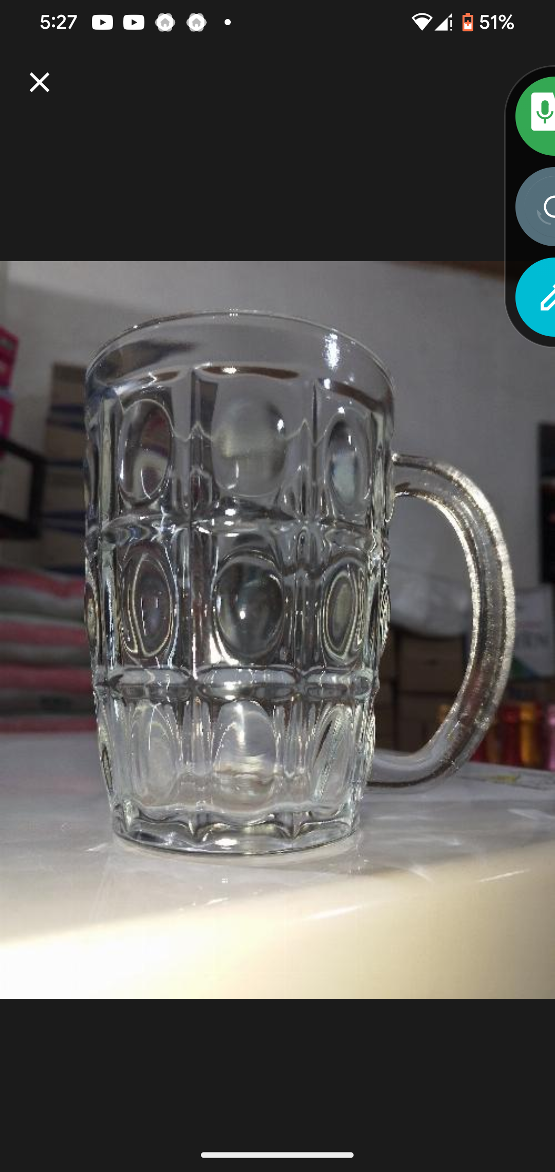 Mill glass cup small (6pcs)
