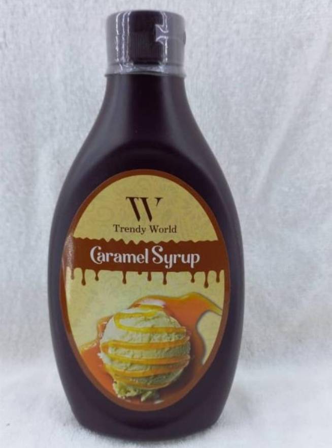 Trendy world caramel syrup 623gr