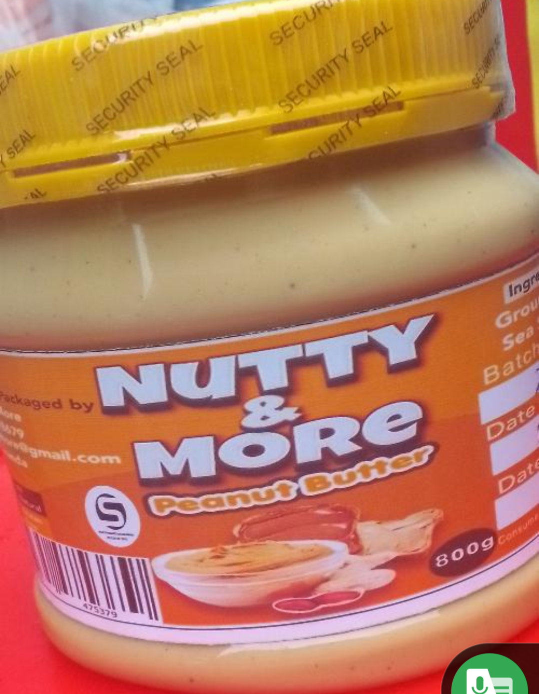 Nuty&more (peanut butter)800g