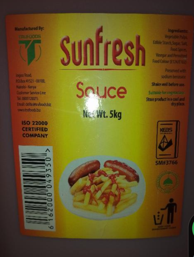 Sun fresh sauces
