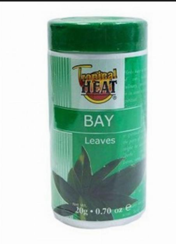 Tropical heart bay leaves