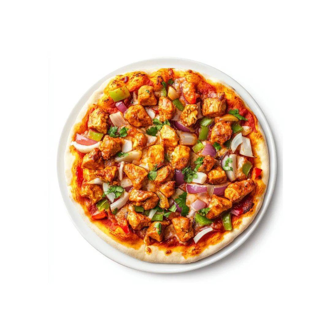 TIKKA PIZZA MEDIUM(Tikka Chicken, Green Pepper, White Onions & Cheese)