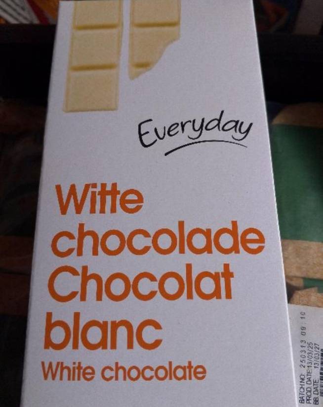 White chocolate everyday