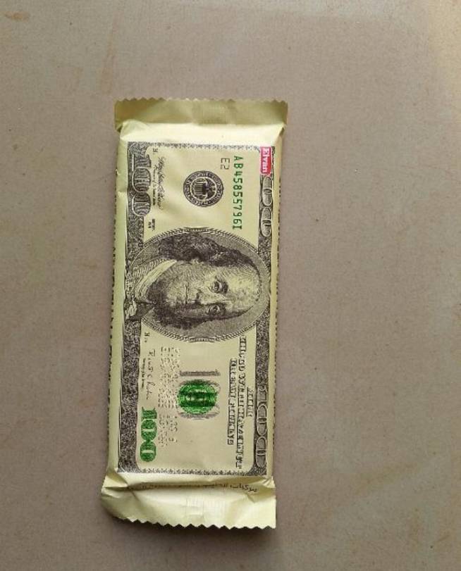 Dollar chocolate