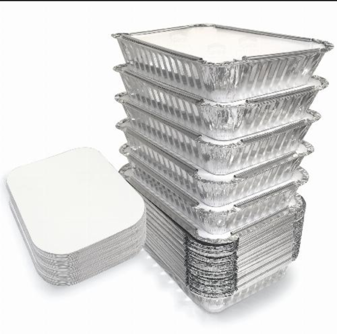 Aluminum box food (takeway) 10 pcs