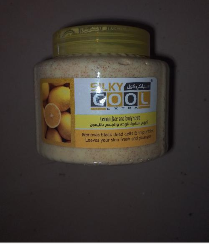 Silky lemon face and body scrub 500ml
