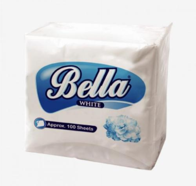 Bella White servittes 100 pcs