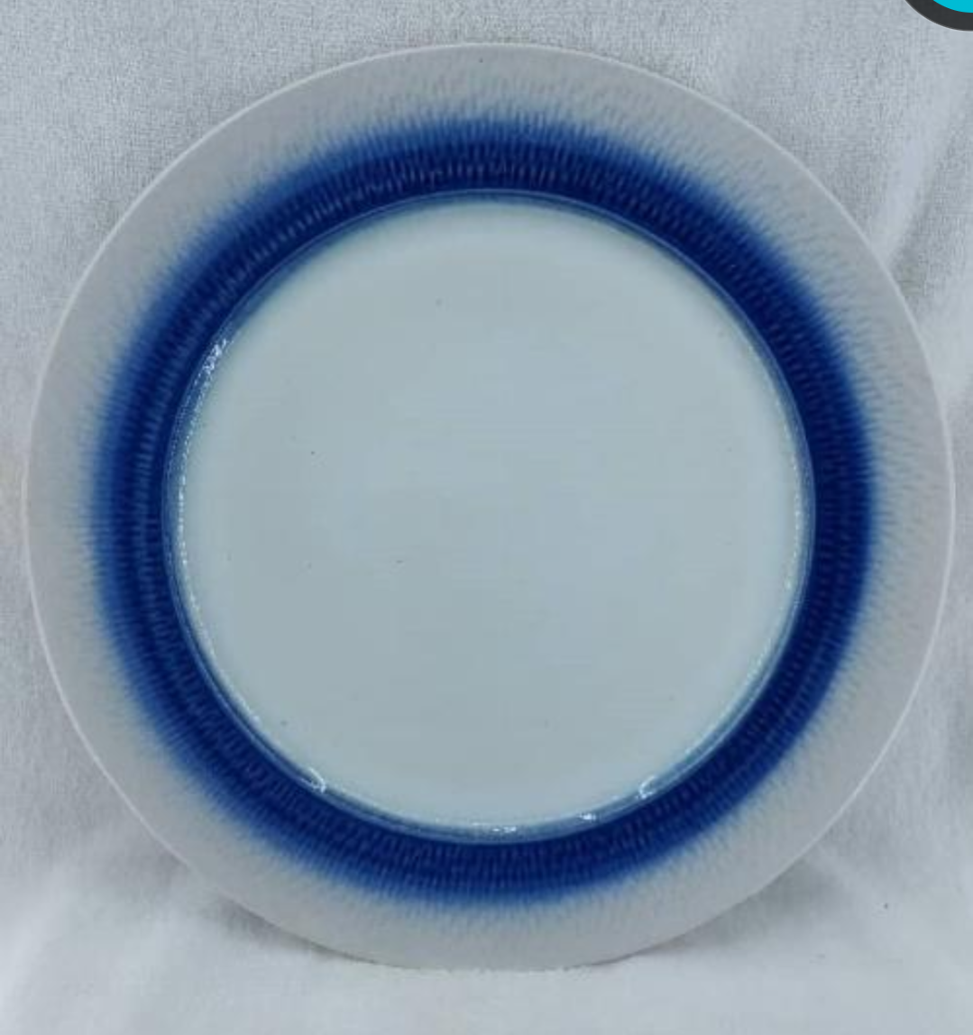 Blue White plate