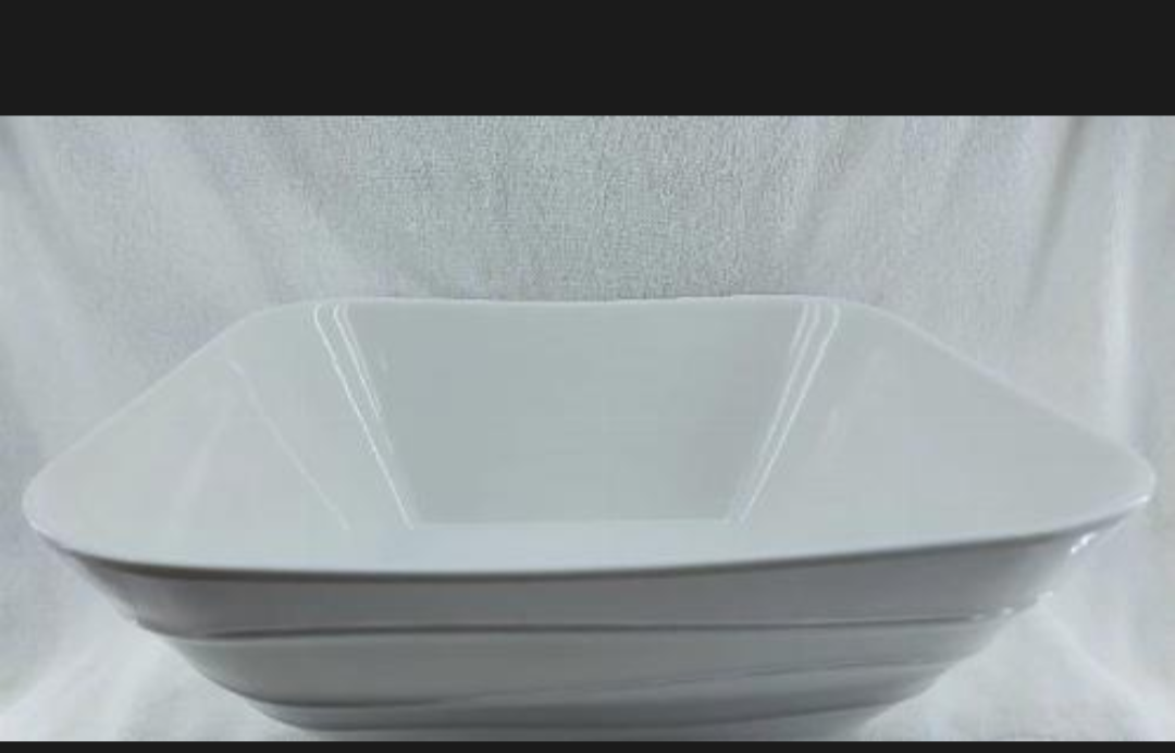 Squared White Bowl