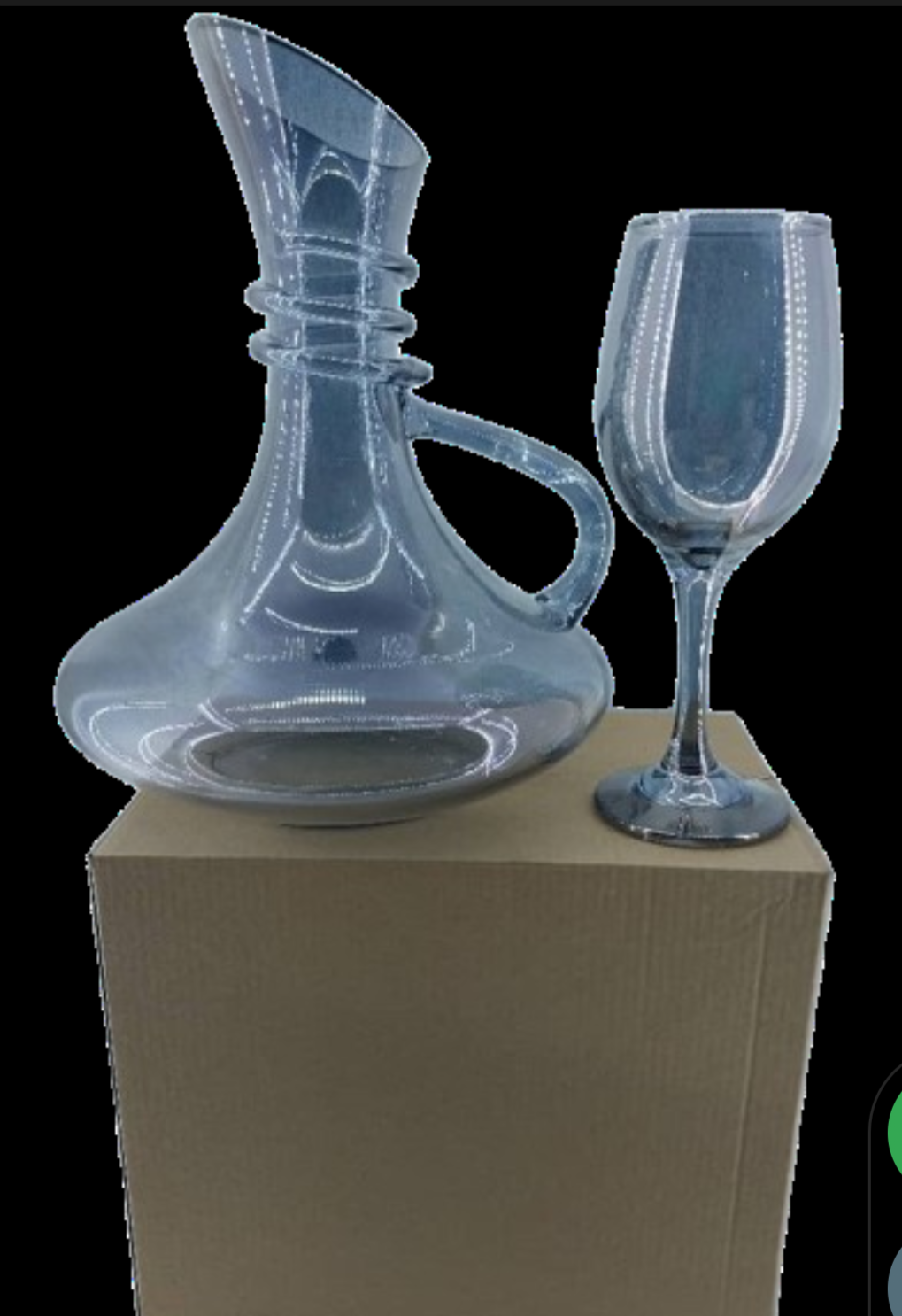 Jug and 6pcs